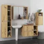   AKORD VAMI Fali Fürdőszobabútor Szett Artisan Tölgy/Kasmír