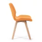 AKORD SJ.0159 Skandináv Szövet Szék Bükkfa Narancssárga