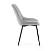 AKORD SJ.0488 Steppelt Bársony Étkezőszék Szürke