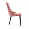 AKORD SJ.054 Glamour Bársony Étkezőszék Rózsaszín Steppelt