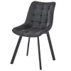 AKORD SJ.28 Fekete Velúr Steppelt Étkezőszék
