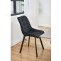 AKORD SJ.28 Fekete Velúr Steppelt Étkezőszék