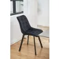 AKORD SJ.28 Fekete Velúr Steppelt Étkezőszék