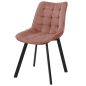   AKORD SJ.28 Púderrózsaszín Velúr Étkezőszék Steppelt Kárpitozással