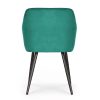 AKORD ESTELLE kárpitozott szék welur üvegzöld fekete lábakkal