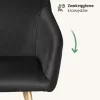 AKORD Furniture Factory ESTELLE Étkezőszék Welúr Fekete Arany Lábakkal 2 db