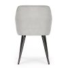 AKORD Furniture Factory ESTELLE kárpitozott szék welúr szürke fekete lábakkal 2 db