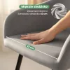 AKORD Furniture Factory ESTELLE kárpitozott szék welúr szürke fekete lábakkal 2 db