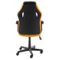   Furniture 4 Gamers FG-19 Gamer Szék Műbőr Fekete-Narancssárga Ergonomikus