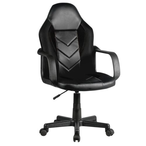 AKORD F4G FG-C18 Gamer Szék Műbőr Fekete Junior