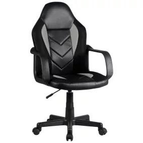 F4G FG-C18 Junior Gamer Szék Műbőr Szürke-Fekete