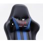  Furniture 4 Gamers FG33 Gamer Szék Műbőr Fekete-Kék Ergonomikus