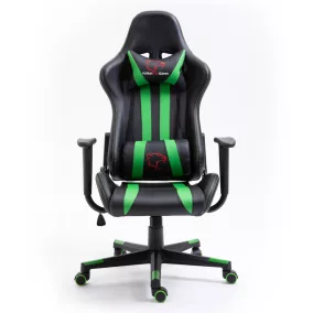   Furniture 4 Gamers FG33 Gamer Szék Műbőr Fekete-Zöld Ergonomikus