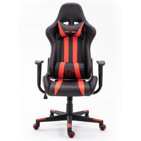   Furniture 4 Gamers FG33 Gamer Szék Műbőr Fekete-Piros Ergonomikus