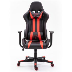   Furniture 4 Gamers FG33 Gamer Szék Műbőr Fekete-Piros Ergonomikus