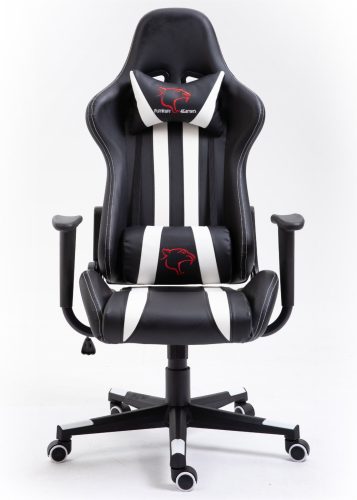 F4G FG33 Gamer Szék Fekete-Fehér Ergonomikus