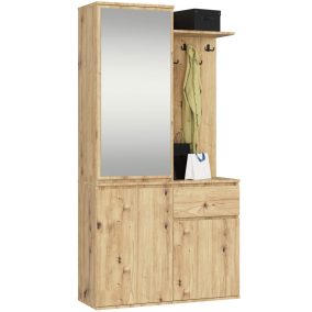 AKORD Entro Előszoba Szekrény Artisan Tölgy