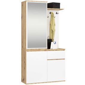   AKORD Entro Előszobai Szekrényrendszer Artisan Tölgy/Fehér