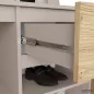   AKORD Entro Előszoba Bútor Szett Laminált Forgácslap Kasmír / Artisan Tölgy Tükörrel