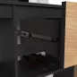 AKORD Entro Előszobai Szekrényrendszer Fekete/Tölgy Craft