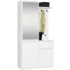 AKORD Entro Előszobai Szekrényrendszer Fehér Tükörrel