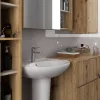 AKORD VAMI W90 Tükrös Fürdőszobai Fali Szekrény Artisan Tölgy/Kasmír