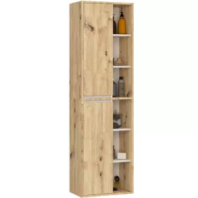   AKORD VAMI W50 Fali Fürdőszobai Szekrény Artisan Tölgy Kasmír