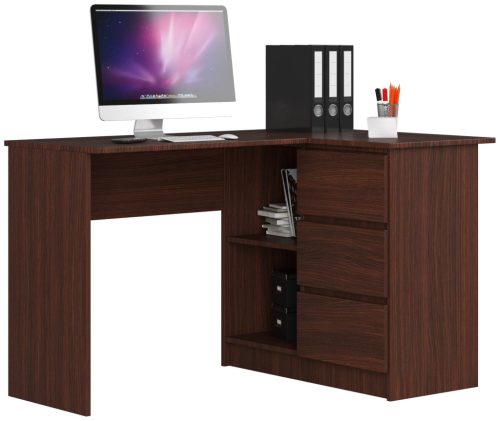 AKORD CLP Sarok Számítógépasztal Wenge Laminált