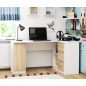   AKORD CLP B20 Sarok Számítógépasztal Fehér/Sonoma Tölgy Jobbos