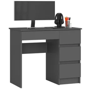 AKORD CLP A-7 Jobboldali Íróasztal Laminált Grafitszürke