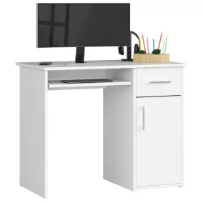 AKORD PIN Kompakt Számítógépasztal Laminált Fehér