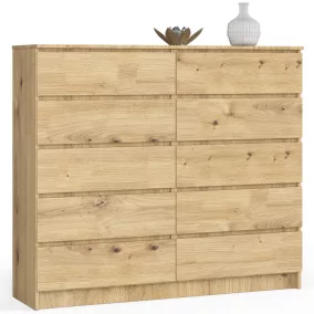 AKORD CLP Artisan 10-Fiókos Tölgy Komód