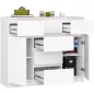 AKORD CLP K017 Modern Komód Laminált Fehér 6-Fiókos