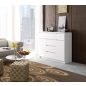 AKORD CLP K017 Modern Komód Laminált Fehér 6-Fiókos