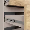 AKORD CLP CL3/40 Éjjeliszekrény Laminált Kaszmir / Artisan Tölgy 3 Fiókos