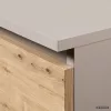AKORD CLP CL3/40 Éjjeliszekrény Laminált Kaszmir / Artisan Tölgy 3 Fiókos