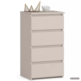   AKORD Furniture Factory CLP CL4 Komód Laminált Kaszmír 4 Fiókos