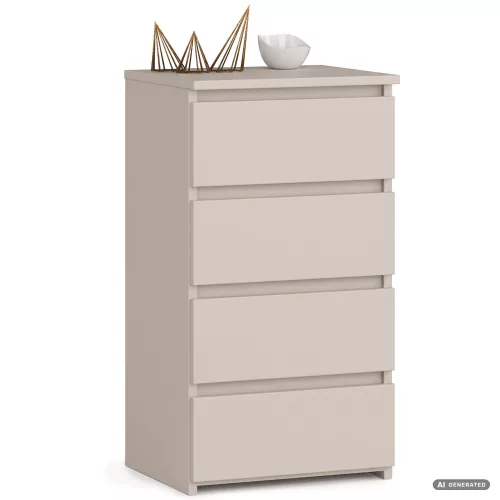 AKORD Furniture Factory CLP CL4 Komód Laminált Kaszmír 4 Fiókos