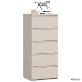 AKORD CLP CL5 Komód Laminált Forgácslap Kasmír 5 Fiókos