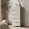 AKORD CLP CL5 Komód Laminált Forgácslap Kasmír 5 Fiókos