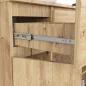 AKORD K100 Artisan Tölgy Komód 101cm 2 Ajtós 3 Fiókos