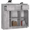 AKORD K100 Beton Komód 3 Fiókos 2 Ajtós Tárolószekrény