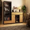 AKORD K100 Modern Komód Laminált Grafit-Artisan Tölgy 6 Polcos