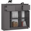 AKORD K100 Modern Komód Laminált Grafit-Szürke 6 Polcos