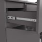 AKORD K100 Modern Komód Laminált Grafit-Szürke 6 Polcos