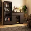 AKORD K100 Modern Komód Laminált Grafit-Szürke 6 Polcos