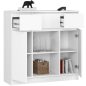 AKORD K100 Modern Komód Laminált Fehér 3 Fiókos