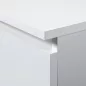 AKORD K100 Modern Komód Laminált Fehér 3 Fiókos