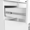 AKORD K100 Modern Komód Laminált Fehér 3 Fiókos