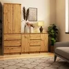 AKORD K100 Artisan Tölgy Komód 2 Ajtós 3 Fiókos